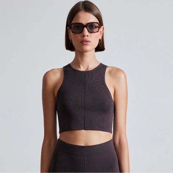 APIECE APART Apiece Apart Eli Racer Tank Black - Picture 6 of 9